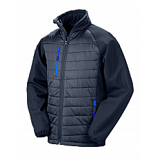 Navy/Royal Compass Padded Softshell Jacket