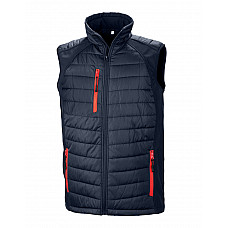 Navy/Red Compass Pad Softshell Gilet