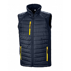 Navy/Yellow Compass Pad Softshell Gilet