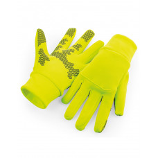 Fluoresent Yellow Softshell Sports Tech Gloves