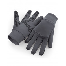 Graphite Grey Softshell Sports Tech Gloves