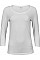 White Women's Stretch 3/4 Sleeve Tee