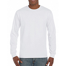 White Adult Long Sleeve T-Shirt