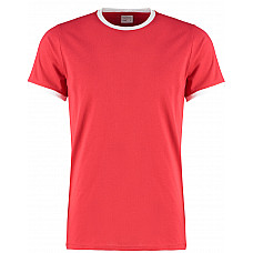 Red/White Fashion Fit Ringer Tee