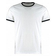 White/Black Fashion Fit Ringer Tee