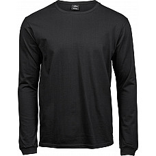 Black Men's Long Sleeve Fashion Sof-Tee