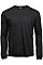 Black Men's Long Sleeve Fashion Sof-Tee