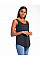 Charcoal Grey Melange Women's Loose Fit Vest