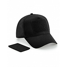 Black Removable Patch 5 Panel Cap