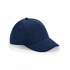 Navy Junior Organic Cotton 5 Panel Cap