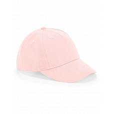 Powder Pink Junior Organic Cotton 5 Panel Cap