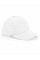 White Junior Organic Cotton 5 Panel Cap