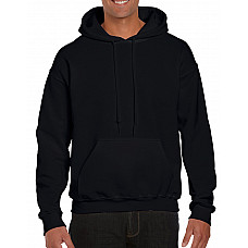 Black DryBlend®  Adult Hooded Sweatshirt