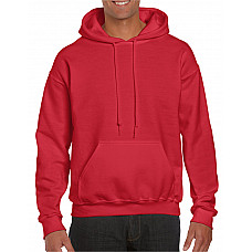 Red DryBlend®  Adult Hooded Sweatshirt