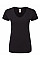 Black Ladies' Iconic 150 V-Neck T