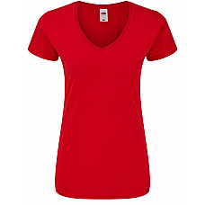 Red Ladies' Iconic 150 V-Neck T