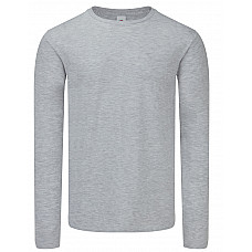 Heather Grey Iconic 150 Classic Long Sleeve T