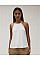 White Women's Flowy High Neck Tank