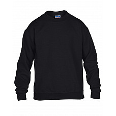 Black Heavy Blend™ Youth Crewneck Sweatshirt