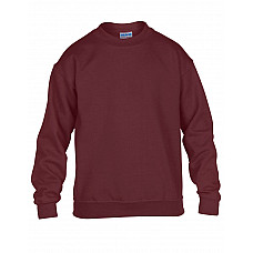 Maroon Heavy Blend™ Youth Crewneck Sweatshirt