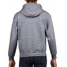 Graphite Heather Heavy Blend™ Youth Hooded Sweatshirt