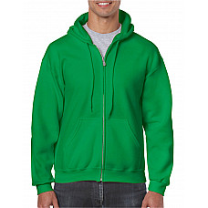 Irish Green Heavy Blend™ Adult Full Zip Hooded Sweatshirt