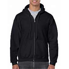 Black Heavy Blend™ Adult Full Zip Hooded Sweatshirt