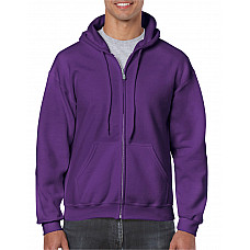 Purple Heavy Blend™ Adult Full Zip Hooded Sweatshirt