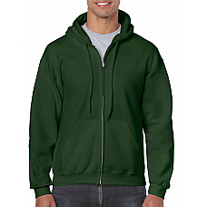 Forest Green Heavy Blend™ Adult Full Zip Hooded Sweatshirt