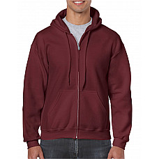 Maroon Heavy Blend™ Adult Full Zip Hooded Sweatshirt