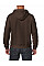 Dark Chocolate Heavy Blend™ Adult Full Zip Hooded Sweatshirt