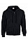 Black Heavy Blend™ Adult Full Zip Hooded Sweatshirt