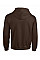 Dark Chocolate Heavy Blend™ Adult Full Zip Hooded Sweatshirt