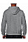 Graphite Heather Heavy Blend™ Adult Full Zip Hooded Sweatshirt