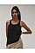 Black Women's Flowy Racerback Tank