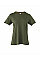 Military Green Women's Relaxed Jersey Short Sleeve Tee