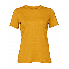 Heather Mustard Women's Relaxed Heather Jersey Short Sleeve Tee