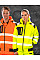 Fluoresent Orange Recycled Zipped Safety Hoody