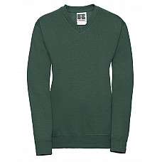 Bottle Green Kids V-Neck Sweatshirt