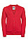 Bright Red Kids Sweatshirt Cardigan