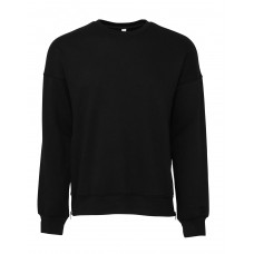 DTG Black Unisex Drop Shoulder Fleece