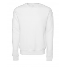 DTG White Unisex Drop Shoulder Fleece