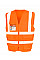 Fluoresent Orange Heavy Duty Polycotton Security Vest