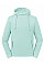 Aqua High Collar Hooded Sweat