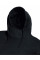 Black High Collar Hooded Sweat