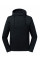 Black High Collar Hooded Sweat