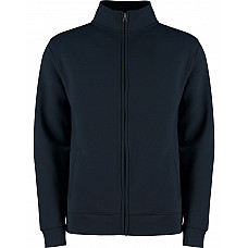 Navy Regular Fit Zipped Sweatshirt