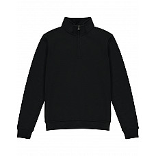 Black Men's 1/4 Zip Sweatshirt