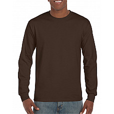 Dark Chocolate Ultra Cotton™ Adult Long Sleeve T-Shirt