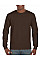 Dark Chocolate Ultra Cotton™ Adult Long Sleeve T-Shirt